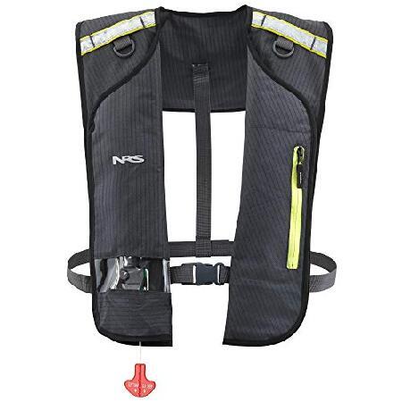 NRS Matik 膨張式ライフジャケット (PFD)-チャコール-ユニバーサル