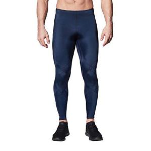 CW-X メンズ Stabilyx ジョイントサポート 着圧スポーツタイツ, ネイビー(True Navy), Large