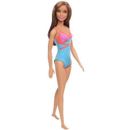 Mattel - Barbie Beach: Doll with Pink and Blue Des...