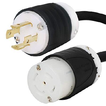 NEMA L15-30P to L21-30R Power Cords - 40 Foot, 30A...