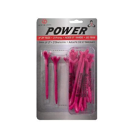 Zero Friction Power 3 ゴルフティー、最大の飛距離と精度。 3 Inch