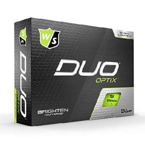 ウイルソンスタッフ DUO OPTIX ゴルフボール 1ダース 12球入 USA直輸入品 2020 Wilson Staff Golf Ball グリーン｜awa-outdoor