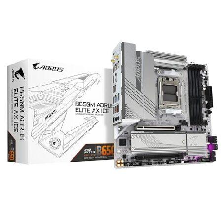 GIGABYTE B650M AORUS ELITE AX ICE AMD Ryzen 7000シリ...