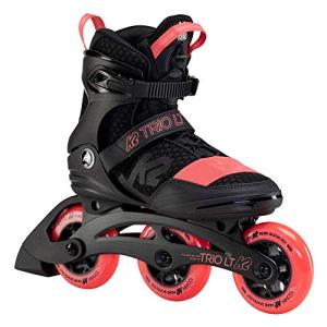 K2 Skate レディース Trio Lt 100 インラインスケート ブラックコーラル 7.5