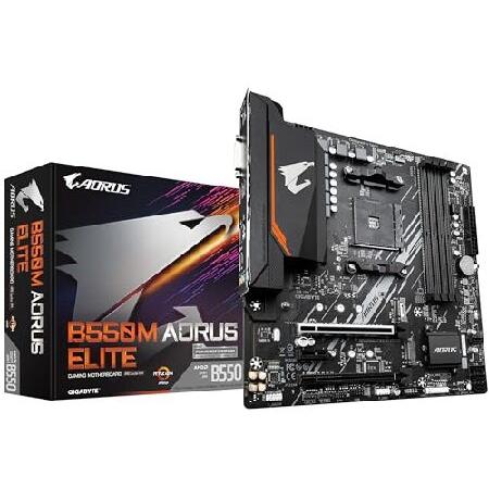 Gigabyte B550M AORUS ELITE マザーボード - AMD Ryzen 5000...
