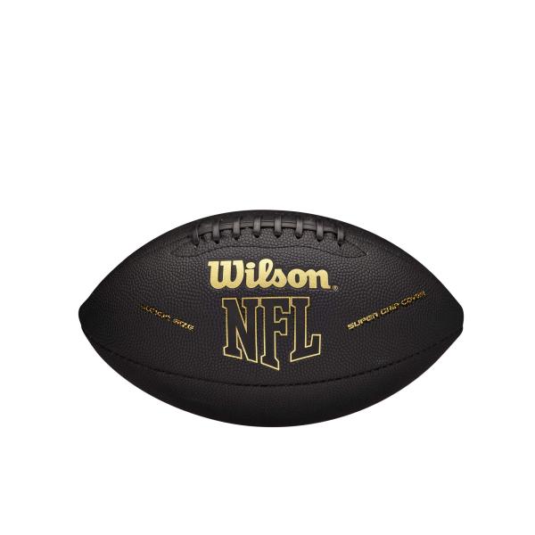 Wilson NFL スーパーグリップフットボール ブラック/ゴールド ジュニア 9~12歳 (WT...