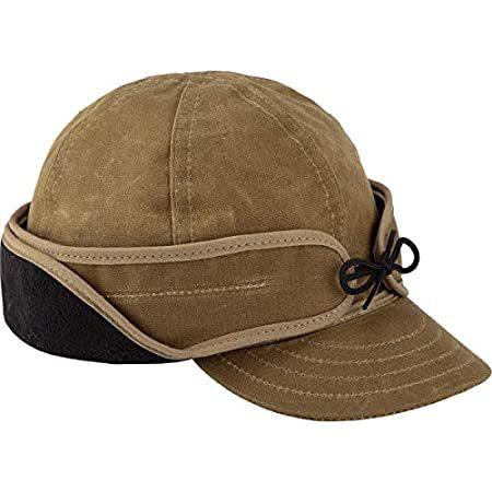 Stormy Kromer ワックス加工ランチャーキャップ - 冬用ワックスコットンハット フリース...