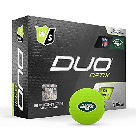 Wilson Duo Soft NFL ゴルフボール (1ダース)-ニューヨークジェット グリーン