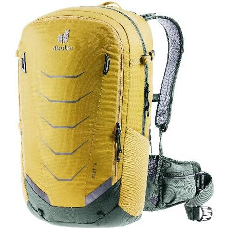 DEUTER ユニ - 大人用 Flyt 14 自転車バックパック プロテクター付き ターメリックア...