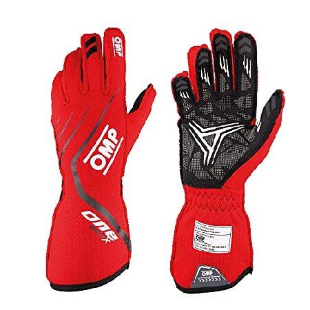 OMP ONE EVO X GLOVE レッド (R) Sサイズ レーシンググローブ FIA公認88...