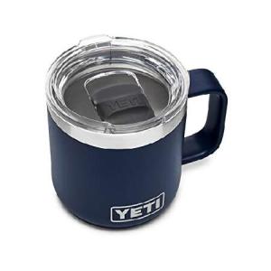 YETI Rambler 10 oz Stackable Mug, Vacuum Insulated, Stainless Steel with MagSlider Lid, Navy｜awa-outdoor