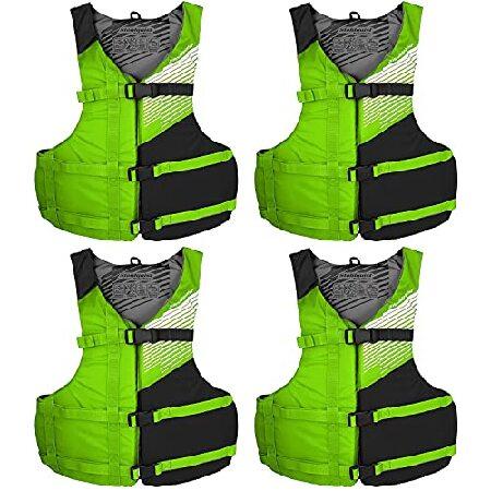 Stohlquist Fit Adult PFD Life Vest , Green ＆ Black...