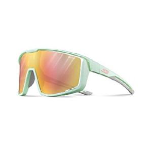 Julbo Fury フォトクロミックサングラス | MTB、サイクリング、野球、トレイルランニングパフォーマンスアイウェア。100%UV。, ミント/グリーンフレーム。, M