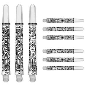 Target Darts 3 x Ink Design Short White Pro Grip Dart Shafts - 9 in Total｜awa-outdoor