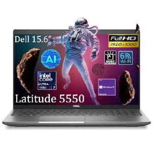Dell Latitude 5550 15.6” FHD Business Laptop, Intel Ultra 7 155U Processor(12-Core, up to 4.8 GHz), 64GB DDR5 RAM, 2TB SSD, WiFi 6E, Bluetooth, Backl
