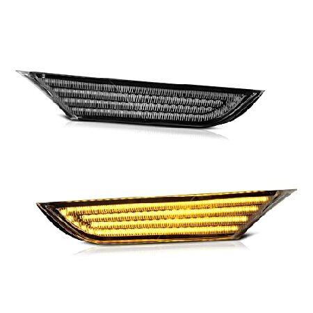 VIPMOTOZ Front Bumper Side Marker Relfector LED La...