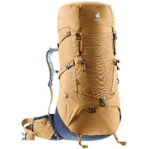 Deuter Aircontact Core 65+10L ハイキングバックパック, アーモンドインク, 75 L