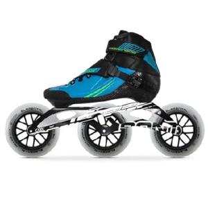 Bont 125mm セミレース インラインスケート - インラインスピードスケート レーシング - ローラーブレード - 3輪スケート - 簡単にパワースライドができる(ブル