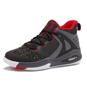 AND1 Takeoff 3.0 Girls ＆ Boys Basketball Shoes - Black/Dark Grey/Red, 2 Little Kid｜awa-outdoor