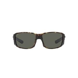 Costa Del Mar Men's Tuna Alley Pro Rectangular Sunglasses, Wetlands/Polarized Grey 580G, 60 mm