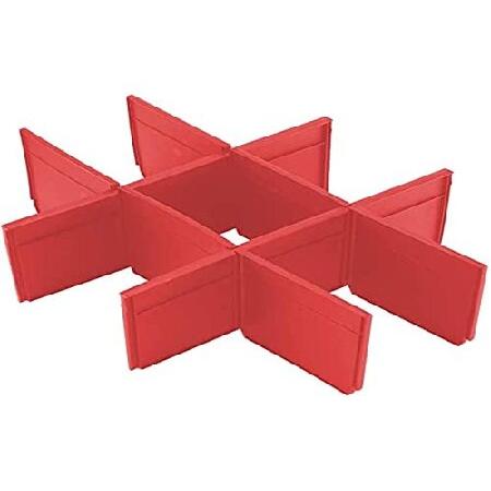 Milwaukee 荷造り用スーツケース 引き出し2個付き パックアウト仕切り付き レッド