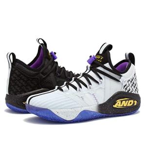 AND1 Attack 2.0 Men’s Basketball Shoes, Indoor or Outdoor, Street or Court - Black/Dark Purple, 15 Medium｜awa-outdoor