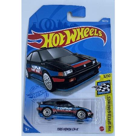 Hot Wheels - 1985 Honda CR-X - Black - Speed Graph...