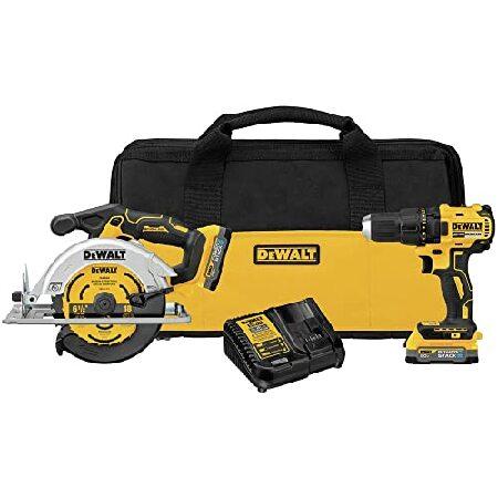 DEWALT 20V MAX* ブラシレスコードレス丸鋸とドリルコンボキット DEWALT POWE...