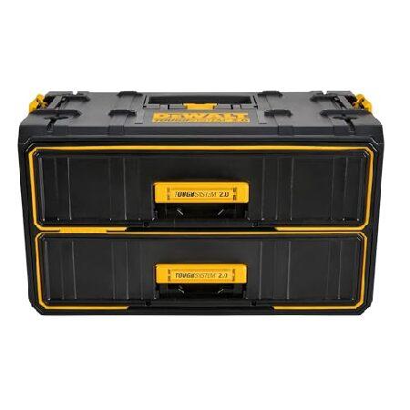 DEWALT (デウォルト) ToughSystem ツールボックス 2.0 引き出し2段 21.8...