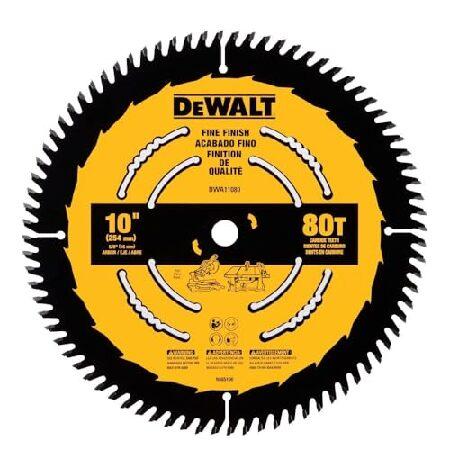 DEWALT 10インチ 80T ファインフィニッシュソーブレード (DWA11080)