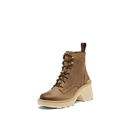 Sorel レディース ハイラインヒール レースブーツ, アンバー、セラミック, 9.5 US