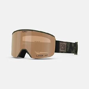 Giro Axis Ski Goggles - Snowboard Goggles for Men - Trail Green Cloud Dust Strap with Vivid Copper/Vivid Infrared Lenses