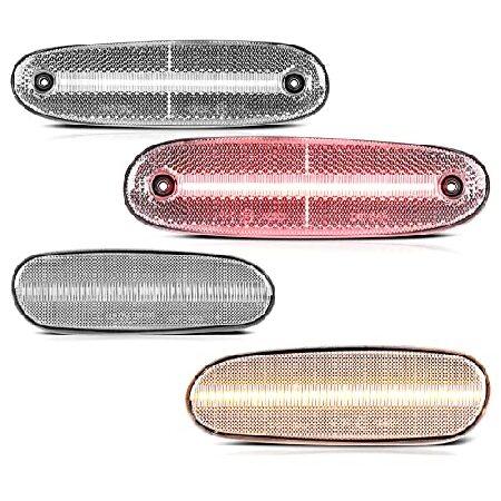 VIPMOTOZ Full LED Front Amber+Rear Red Side Marker...