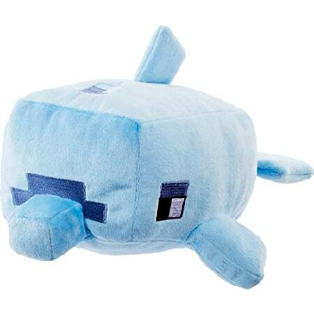 Mattel Minecraft Basic Plush Dolphin Soft Doll, Vi...