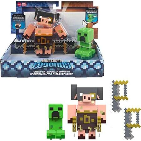 Mattel Minecraft Legends Action Figure 2-Pack, Cre...