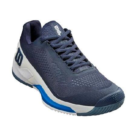 WILSON Men's Rush Pro 4.0 Sneaker, Navy Blazer/Whi...