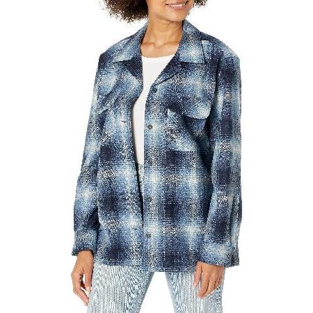 Pendleton Women's Long Sleeve Boyfriend Fit Wool B...