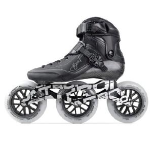 Bont セミレースIII インラインスケート - 2PF Unity 11.8インチフレーム + エレメンタル125mmホイール + ABEC7ベアリング (ブラック、11.5)