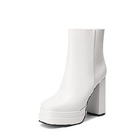 DREAM PAIRS Women's Platform Gogo Ankle Boots High...