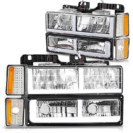 DNA MOTORING F-Style LED DRLヘッドライト+バンパーシグナル+コーナーラン...