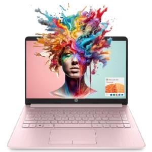 HP Portable Laptop (Include 1 Year Microsoft 365), 14’’ HD Display, 16GB RAM, 64GB eMMC, Intel Quad-Core N4120, Student and Business, Webcam, HDMI,