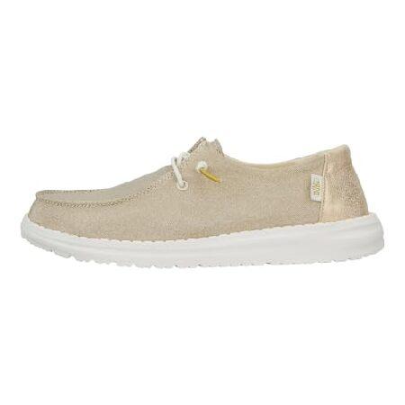 Hey Dude Wendy Metallic Sparkle Gold Size 7, Women...