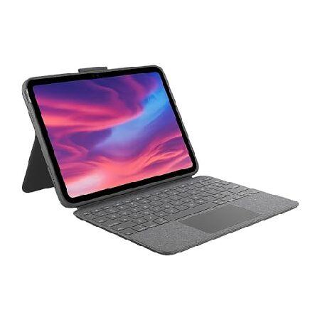 Logitech コンボタッチ 取り外し可能 第10世代 iPad キーボードケース 大型精密トラッ...