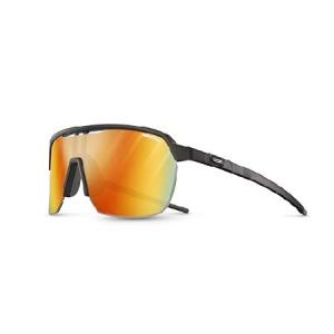 Julbo Frequency Performance Sunglasses - Black/Gray Frame - Yellow Lens (REACTIV 1-3 Light Amplifier)