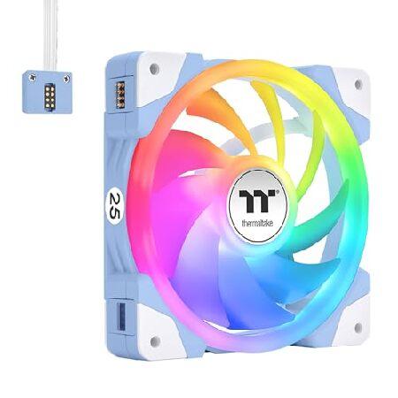 Thermaltake SWAFAN EX 12 ARGB 冷却ファン アジサイブルー ファン3個パ...