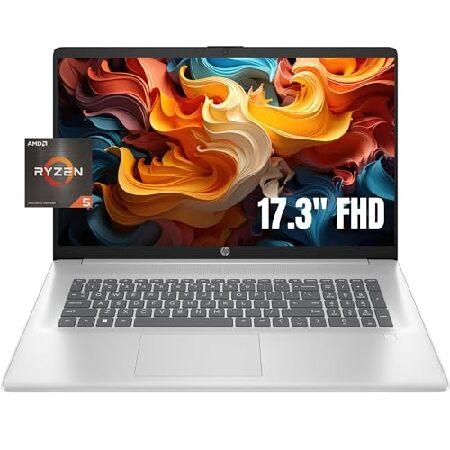HP 17 Silver Laptop, 17.3" FHD Display, AMD Ryzen ...