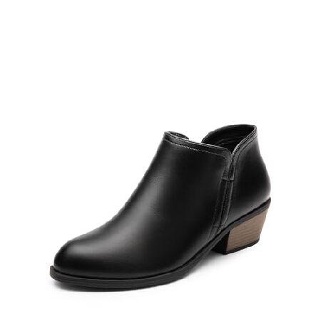 DREAM PAIRS Women's Ankle Boots Low Chunky Heel Co...