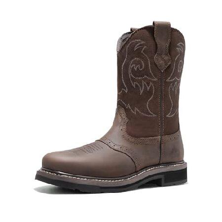 NORTIV 8 Steel Toe Cowboy Boots for Men Western Sq...