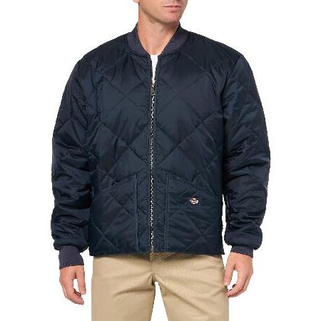 Dickies Diamond Quilted Jacket, DARK NAVY, L
