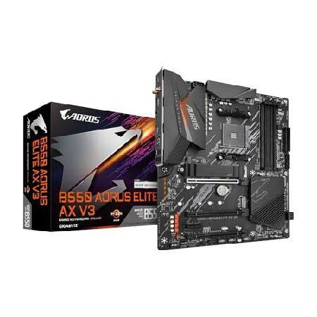 GIGABYTE B550 AORUS Elite AX V3 AM4 AMD B550 ATX マ...